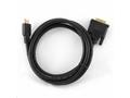 Gembird kábel HDMI (M) na DVI (M), pozlátené konek