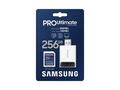 SAMSUNG PRO Ultimate SDXC 256GB + USB Adaptér, CL1