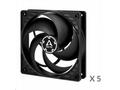 ARCTIC ventilátor P12 120mm, value pack (5ks), čer
