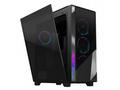 GIGABYTE AORUS C500, Midi Tower, Transpar., Černá