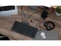 RAPOO Klávesnice UCK-6001 s 8v1 USB-C Hub, Drátová