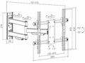 Otočný sklopný výsuvný držák Tv Fiber Mounts Rapto