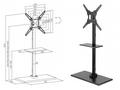 Stojan na televize Fiber Mounts FM97-2