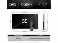 CHiQ U55QST TV 55", UHD, QLED, ultratenká, Google 