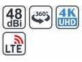 EVOLVEO Jade 1, aktivní venkovní anténa FM, DAB+, 
