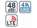 EVOLVEO Jade 2, aktivní venkovní anténa DVB-T2, fi