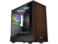 EVOLVEO Panthera, mATX, 3x ARGB 120, dřevo+sklo