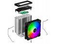 EVOLVEO QuietCool5, CPU chladič, 6x heatpipe, čern