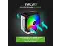 EVOLVEO QuietCool5, CPU chladič, 6x heatpipe, čern
