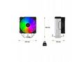 EVOLVEO QuietCool5, CPU chladič, 6x heatpipe, čern