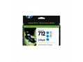 HP 712 Ink. náplň azurová, trojbalení, 3ED77A