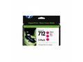 HP 712 Ink. náplň purpurová, trojbalení, 3ED78A
