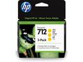 HP 712 Ink. náplň žlutá, trojbalení, 3ED79A