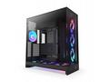 NZXT skříň H9 Flow RGB+ dvoukomorová ATX, 2x140 mm