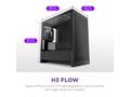 NZXT skříň H3 Flow, microATX, 1x120mm, USB, USB-C,