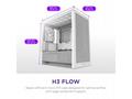 NZXT skříň H3 Flow, microATX, 1x120mm, USB, USB-C,