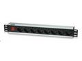 Intellinet 19" Rackmount 8-Way Power Strip - Germa