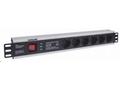 Intellinet 19" 1.5U Rackmount 6-Way Power Strip - 