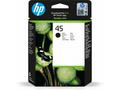 HP 45 Black Ink Cart, 42 ml, 51645AE (930 pages)