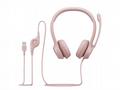 Logitech Corded USB Headset H390 - EMEA - ROSE