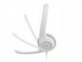 Logitech Corded USB Headset H390 - EMEA - OFF-WHIT
