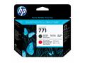 HP 771 - Matná čerň, chromová červená - tisková hl