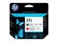 HP 771 - Matná čerň, chromová červená - tisková hl