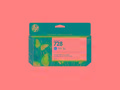 HP Ink Cartridge 728, Magenta, 130 ml