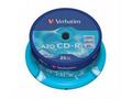 VERBATIM CD-R(25-Pack)Spindle, Crystal, DLP, 52x, 