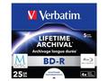 VERBATIM M-DISC BD-R SL 25GB, 4x, printable, jewel