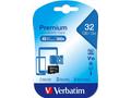 VERBATIM MicroSDHC karta 32GB Premium, U1