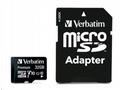 VERBATIM MicroSDHC karta 32GB Premium, U1 + SD ada