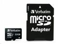 VERBATIM MicroSDHC karta 32GB Pro, U3 + adaptér