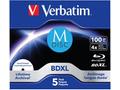 VERBATIM MDisc BDXL (5-pack)Jewel, 4x, 100GB