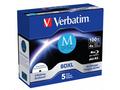 VERBATIM MDisc BDXL (5-pack)Jewel, 4x, 100GB