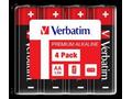 VERBATIM Alkalické baterie AA, 4 Pack - Shrink