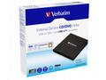 VERBATIM externí mechanika DVD-RW Rewriter USB-C, 
