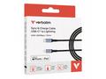 VERBATIM Kabel Sync & Charge, USB-C na Lightning, 