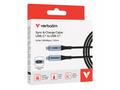 VERBATIM Kabel USB-C Sync & Charge, 100W, s disple
