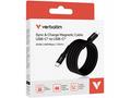 VERBATIM Kabel USB-C Sync & Charge, 100W, Magnetic