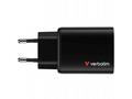 VERBATIM GaN Nabíječka Essentials 65W, 2xUSB-C, 1x
