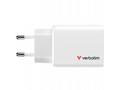 VERBATIM GaN Nabíječka Essentials 65W, 2xUSB-C, 1x