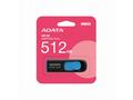 ADATA Flash Disk 512GB UV128, USB 3.2, černo-modrá