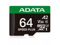 ADATA MicroSDXC karta 64GB Speed Plus, U3, C10, A2