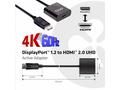 Club3D Adaptér aktivní DisplayPort 1.2 na HDMI 2.0