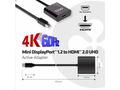 Club3D Adaptér aktivní mini DisplayPort 1.2 na HDM