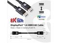 Club3D Kabel certifikovaný DisplayPort 1.4, HBR3, 