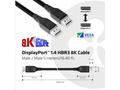 Club3D Kabel certifikovaný DisplayPort 1.4, HBR3, 