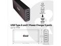 Club3D Nabíječka USB Typ A a C, 5 portů, 111 W