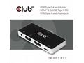 Club3D hub pro mobilní telefony USB Type C 4-in-1 